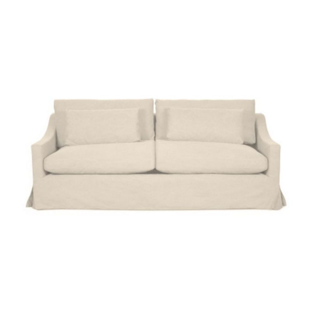 Hampton Feather Filled  2.5 Seater Sofa - Salt and Pepper image 0